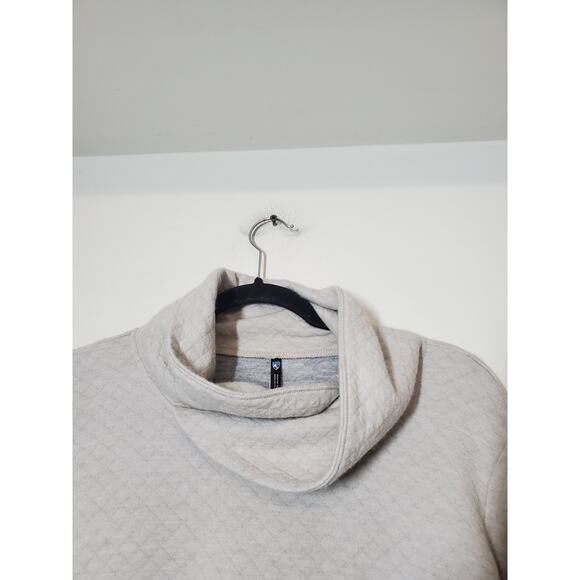 Kuhl Mock Neck Women's XL Sweater ATHENA Merino Wool Blend Ivory Outdoor Hiking - Picture 5 of 11